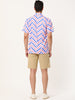 Summer Stripe Printed Short Sleeve Button Shirts