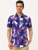 Button Short Sleeves Summer Hawaiian Printed Shirts