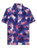 Button Short Sleeves Summer Hawaiian Printed Shirts