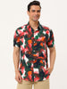 Button Short Sleeves Summer Hawaiian Printed Shirts