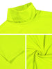 Casual Solid Turtleneck Pullover Long Sleeve Shirt
