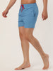 Solid Beach Mesh Lining Drawstring Waist Shorts