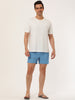 Solid Beach Mesh Lining Drawstring Waist Shorts