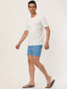 Solid Beach Mesh Lining Drawstring Waist Shorts