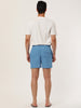 Solid Beach Mesh Lining Drawstring Waist Shorts