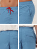Solid Beach Mesh Lining Drawstring Waist Shorts