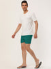 Solid Beach Mesh Lining Drawstring Waist Shorts