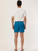 Solid Beach Mesh Lining Drawstring Waist Shorts