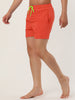 Solid Beach Mesh Lining Drawstring Waist Shorts