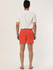 Solid Beach Mesh Lining Drawstring Waist Shorts