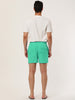 Solid Beach Mesh Lining Drawstring Waist Shorts