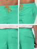 Solid Beach Mesh Lining Drawstring Waist Shorts