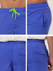 Solid Beach Mesh Lining Drawstring Waist Shorts