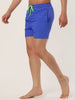 Solid Beach Mesh Lining Drawstring Waist Shorts