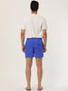 Solid Beach Mesh Lining Drawstring Waist Shorts