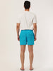 Solid Beach Mesh Lining Drawstring Waist Shorts