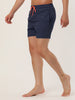 Solid Beach Mesh Lining Drawstring Waist Shorts