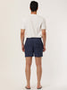 Solid Beach Mesh Lining Drawstring Waist Shorts