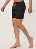 Solid Beach Mesh Lining Drawstring Waist Shorts