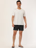 Solid Beach Mesh Lining Drawstring Waist Shorts