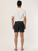 Solid Beach Mesh Lining Drawstring Waist Shorts