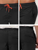 Solid Beach Mesh Lining Drawstring Waist Shorts