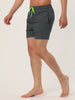 Solid Beach Mesh Lining Drawstring Waist Shorts