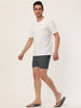 Solid Beach Mesh Lining Drawstring Waist Shorts