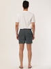 Solid Beach Mesh Lining Drawstring Waist Shorts