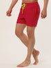 Solid Beach Mesh Lining Drawstring Waist Shorts