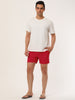 Solid Beach Mesh Lining Drawstring Waist Shorts