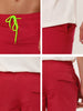Solid Beach Mesh Lining Drawstring Waist Shorts