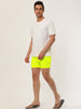 Solid Beach Mesh Lining Drawstring Waist Shorts