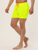 Solid Beach Mesh Lining Drawstring Waist Shorts