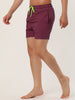 Solid Beach Mesh Lining Drawstring Waist Shorts