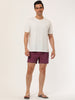 Solid Beach Mesh Lining Drawstring Waist Shorts