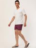 Solid Beach Mesh Lining Drawstring Waist Shorts