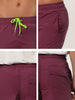 Solid Beach Mesh Lining Drawstring Waist Shorts