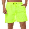 Solid Drawstring Mesh Lining Swimwear Beach Shorts