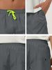 Solid Drawstring Mesh Lining Swimwear Beach Shorts