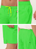 Solid Drawstring Mesh Lining Swimwear Beach Shorts