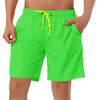 Solid Drawstring Mesh Lining Swimwear Beach Shorts