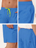 Solid Drawstring Mesh Lining Swimwear Beach Shorts