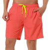 Solid Drawstring Mesh Lining Swimwear Beach Shorts