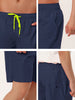 Solid Drawstring Mesh Lining Swimwear Beach Shorts
