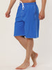 Summer Solid Drawstring Elastic Waist Beach Shorts