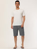 Summer Solid Drawstring Elastic Waist Beach Shorts
