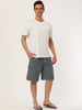 Summer Solid Drawstring Elastic Waist Beach Shorts