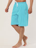 Summer Solid Drawstring Elastic Waist Beach Shorts