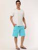 Summer Solid Drawstring Elastic Waist Beach Shorts